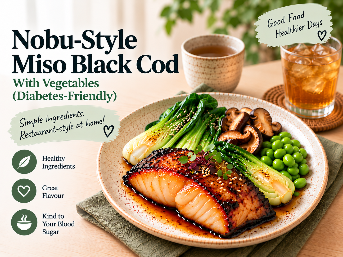 Nobu-Style Miso Black Cod | Diabetes-Friendly Recipe